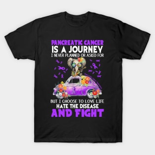 Pancreatic Cancer Is A Journey T-Shirt